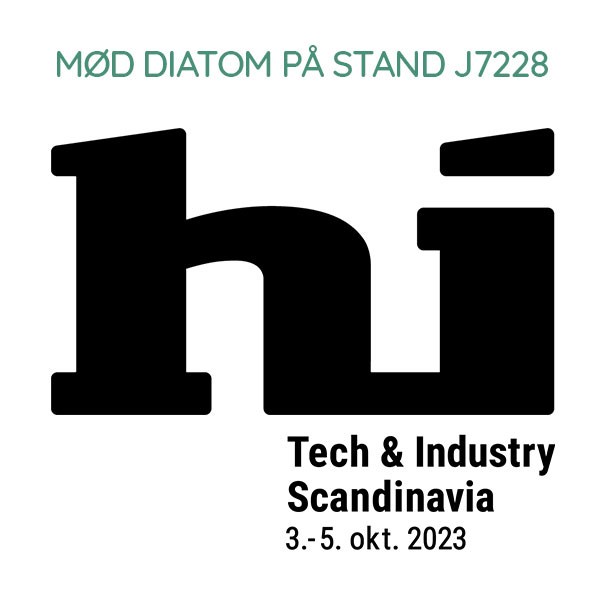 Diatom udstiller på HI-messen 2023, der afholdes i MCH Messecenter Herning den 3. - 5. oktober 2023. Kom forbi!